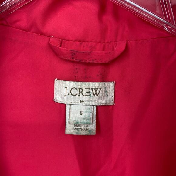 J Crew Down Puffer Vest Women's Size S Coral Pink Quilted Full Zip Insulated - Picture 3 of 11